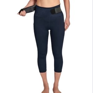 Tommie Copper Adjustable Back Support Capri Length Leggings